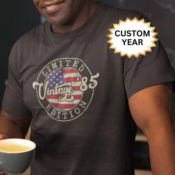 Shirt Vintage Tee Shirt Homme PersonnalisÃ© Anniversaire Cadeaux