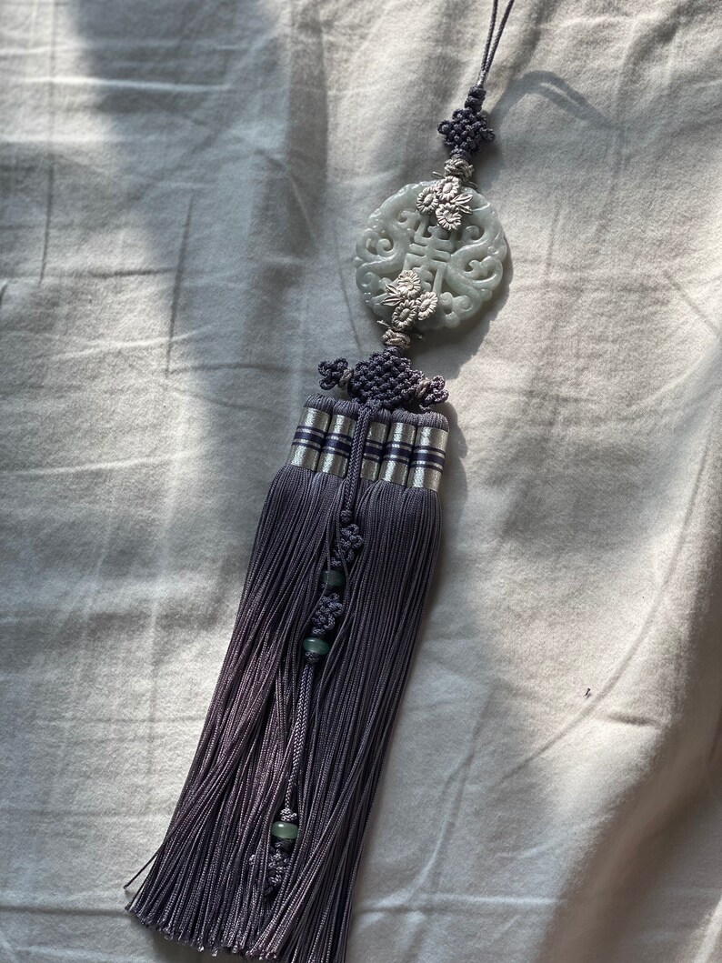 蝴夜 Premium Genuine Jade Norigae Korean Traditional Hanbok Jewelr 蝴夜 Premium Genuine Jade Norigae Korean Traditional Hanbok Jewelr