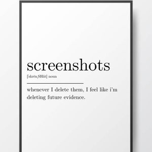 Screenshots Definition Print