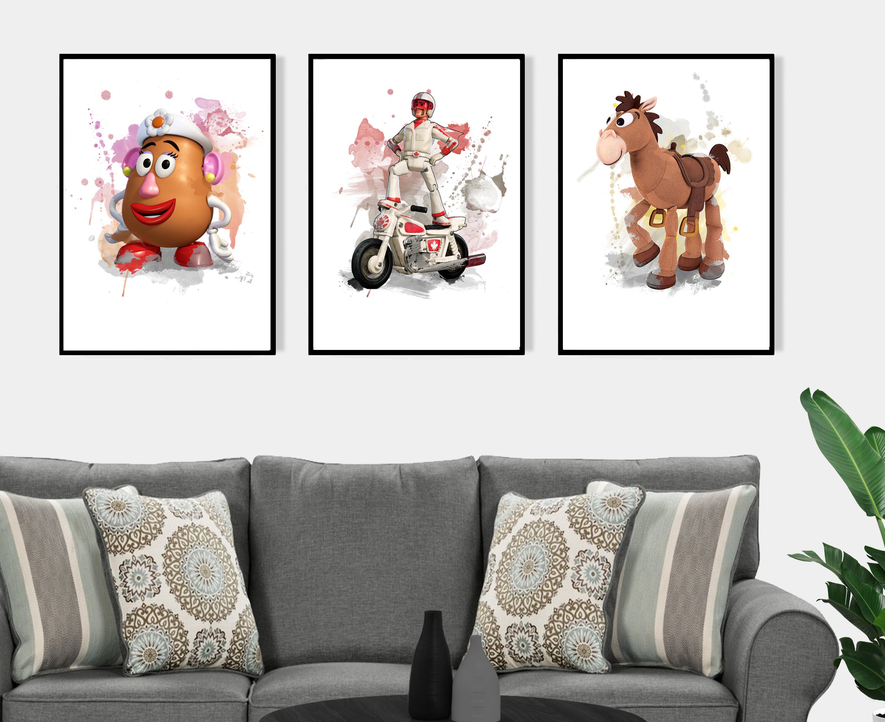 Toy Story Prints Pixar Ready to Frame Wall Art Gift Boys Etsy UK