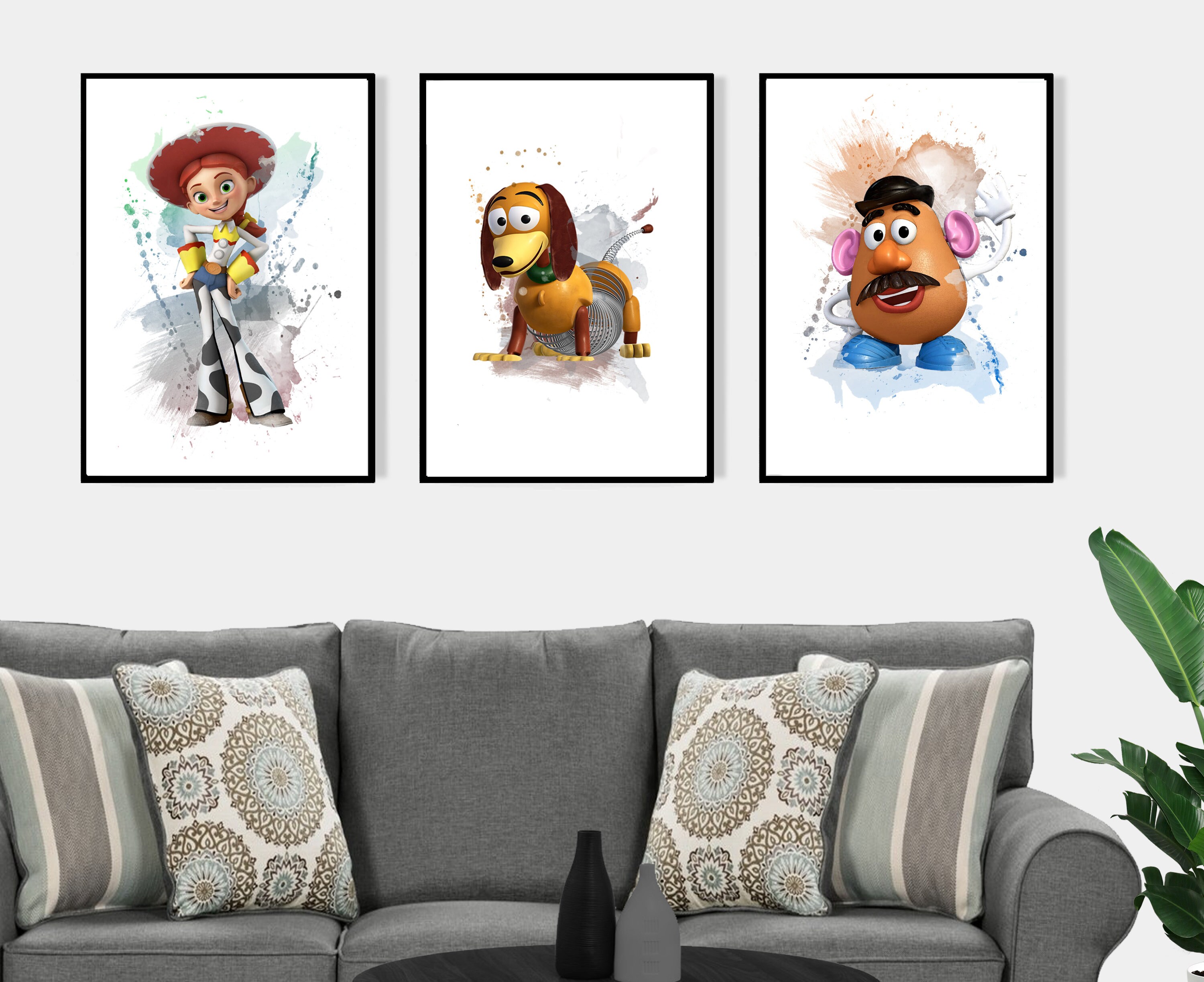 Toy Story Prints Pixar Ready to frame wall art gift boys | Etsy