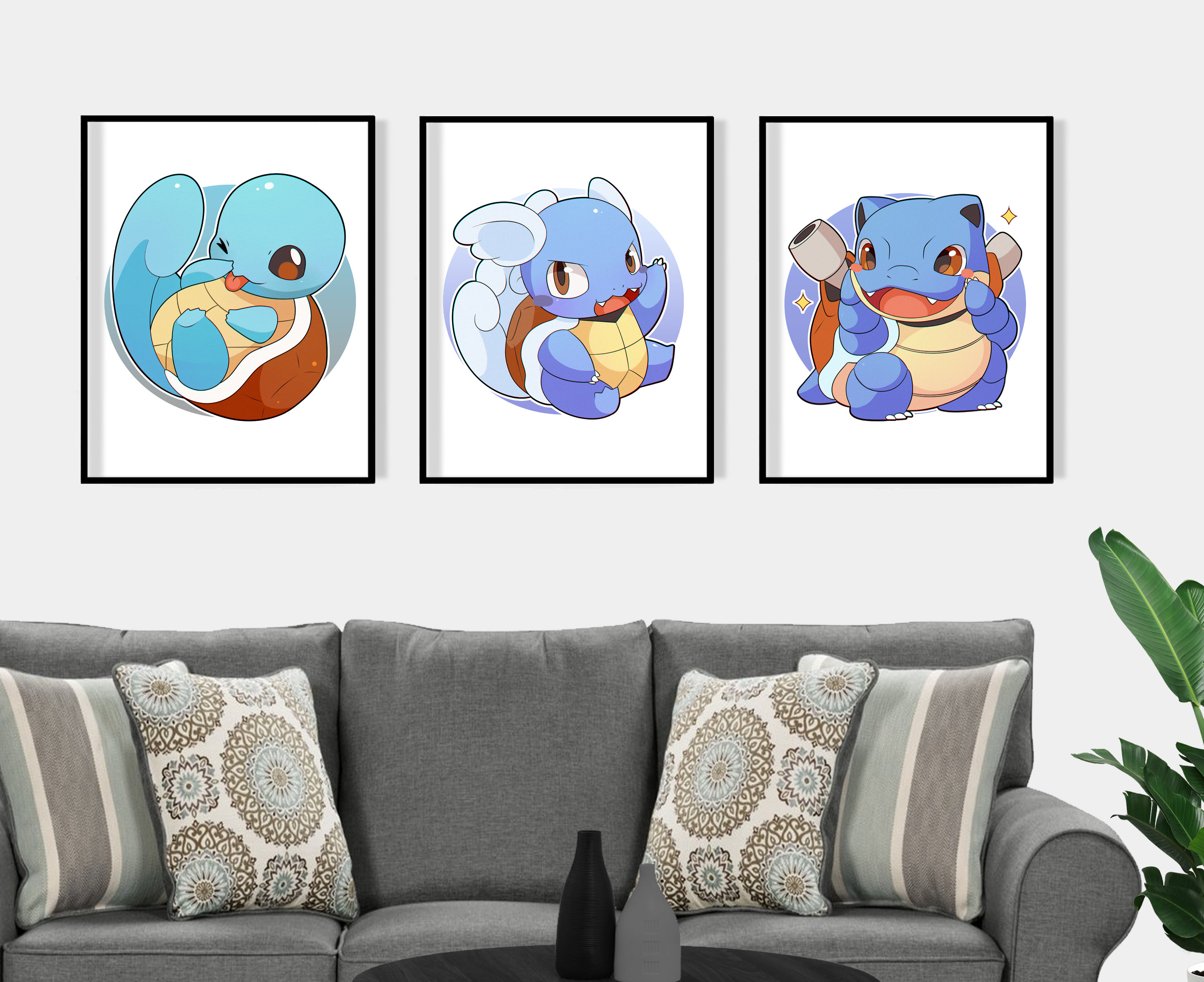 Printed wall art Pokemon Ready to frame boys girls Etsy