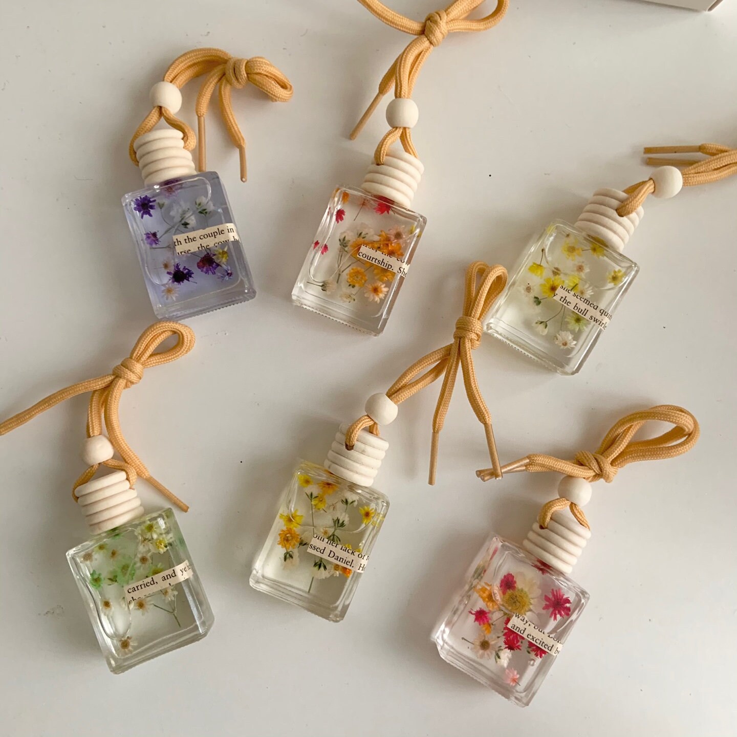 Flower Hanging Reed Diffuser 18ml / Car Diffuser / Floral Etsy