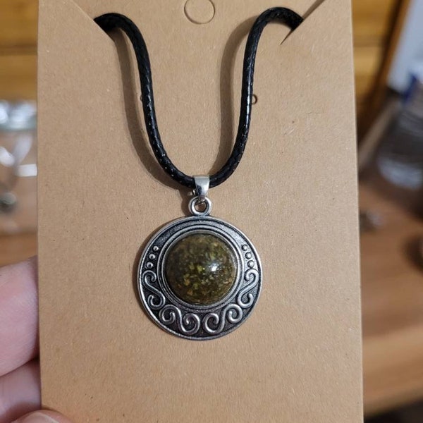 Stoner Cannabis 420 hemp herb bud pot weed stoner real herb infused necklace gift