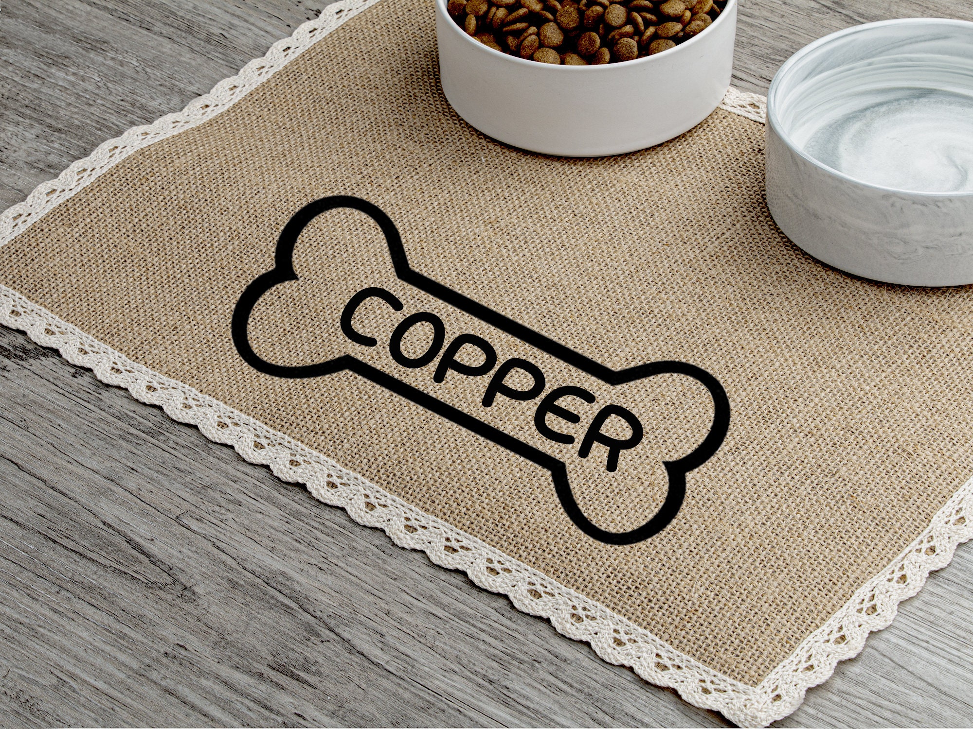 Waterproof Mat Personalised Pet Placemat Custom Dog Mat Pet Etsy