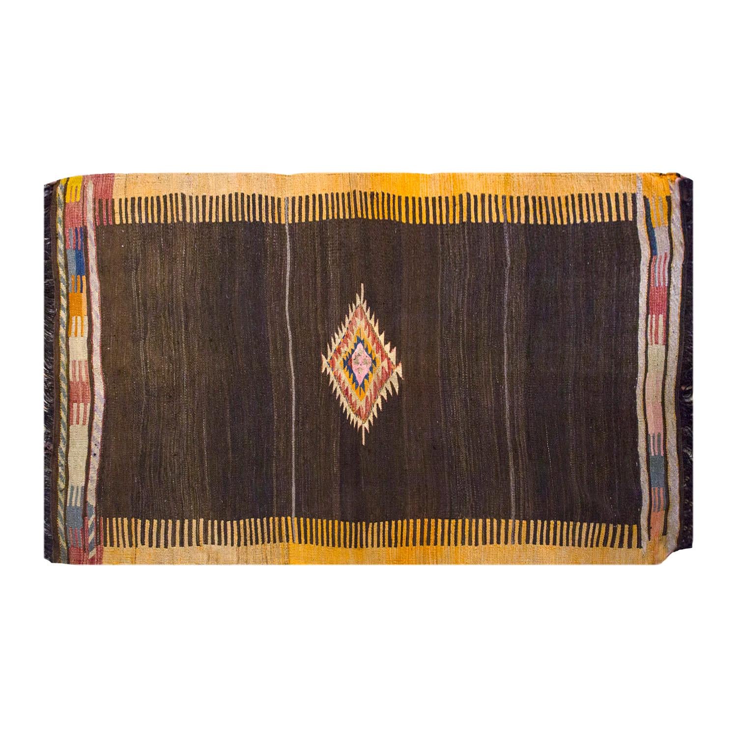 コンヤ　キリム　ラグ キリムスタイル / 最高級の細かな手織りトルコキリム/コンヤ草木染