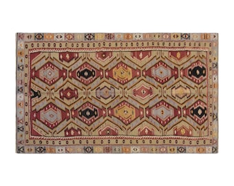 Vintage Sivas Kilim Runner, 5x12 ft, Handwoven Wool Rug