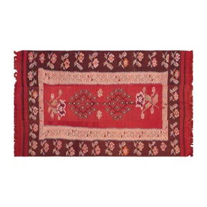 アンティークコーカサス キリム キリム、コーカサス地方のキリム、古い装飾キリム、3.97