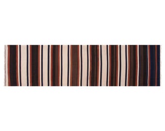 Vintage Konya Kilim Runner, Handwoven Wool Rug (2.1 x 7.2 ft)