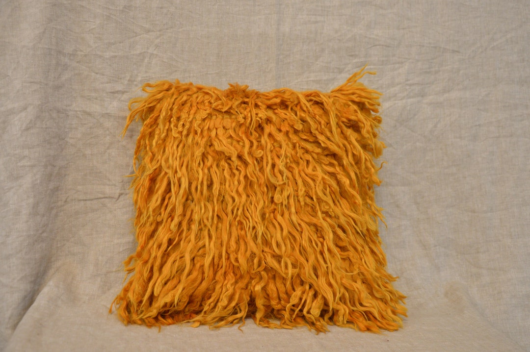 18x18 Tulu Pillowgoat Hair Pillow Coverorange Pillow Cover Etsy