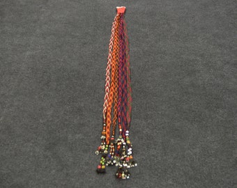 51" x 5" inch Tassel, Vintage Uzbek Tassel, Old Tassel ,Ethnic Tassel, Ethnic Dancing Belt,Segusha,Tent Decor