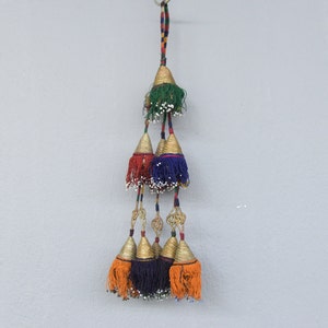 18&quot; inches, Tassel, Vintage Tent Decor, Old Tassel,Ethnic Accessory,wall hanging
