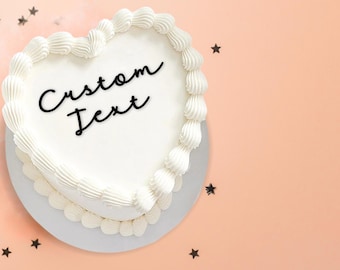 Set de adornos personalizados para tartas con nombre, decoración para tartas, nombre en acrílico, fiesta, decoración para tarta de cumpleaños
