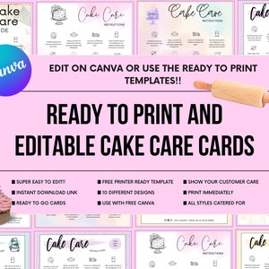 Cartes d'instructions pour les gâteaux, entretien des gâteaux, téléchargements de gâteaux, cartes de conseils pour les gâteaux