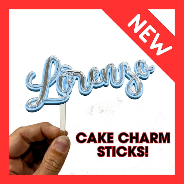 Cake Charm Sticks | Cake Topper Stick | Cake Charm Holder | Charm Holder | Baking Accessories |