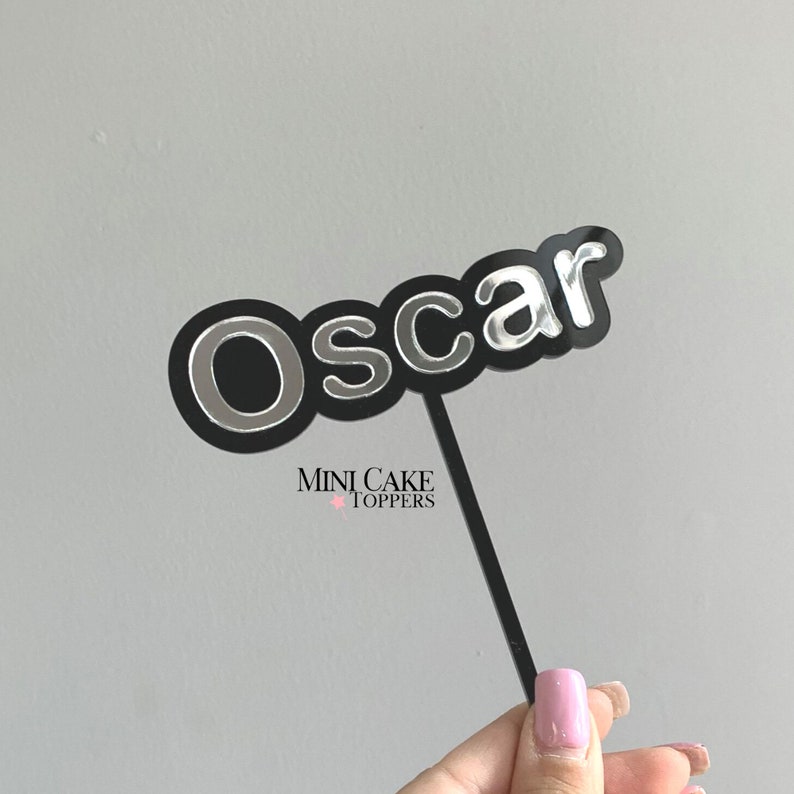 Custom Children's Name Toppers Personalised NameTopper Etsy