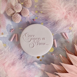 Once Upon A Time Fondant Embosser, Princess Themed Cupcake, Cookies or Cake.