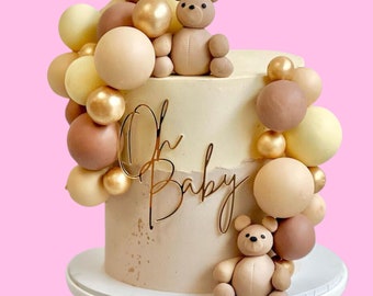 Oh Baby Cake Charm | Oh Baby Shower Cake Charm