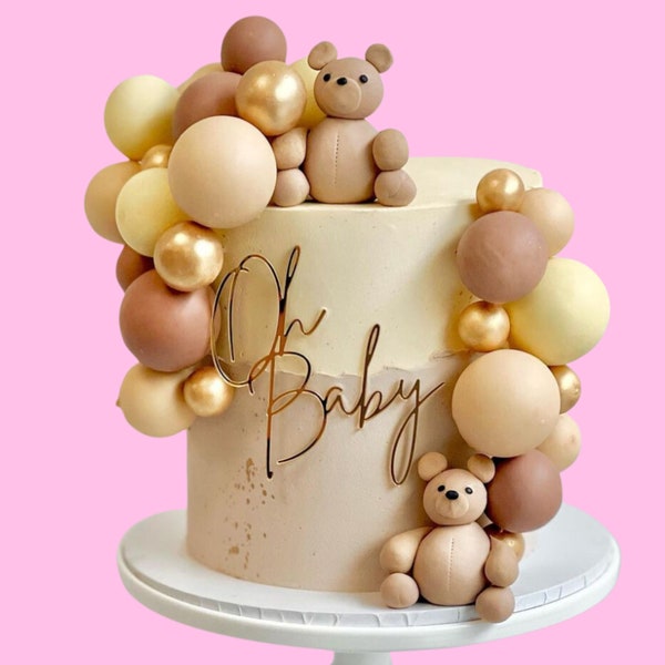 Oh Baby Cake Charm | Oh Baby Shower Cake Charm