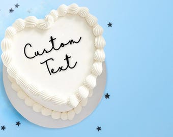 Set de adornos personalizados para tartas con nombre, decoración para tartas, nombre en acrílico, fiesta, decoración para tarta de cumpleaños