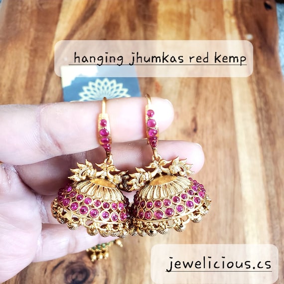 Hanging jhumkas online deals