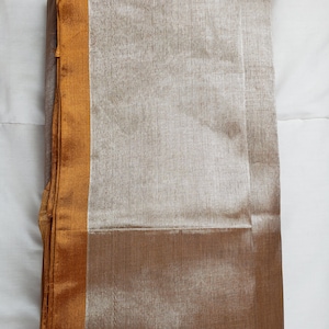 Uppada Pure Gold-Silver Tissue by Silk Cotton