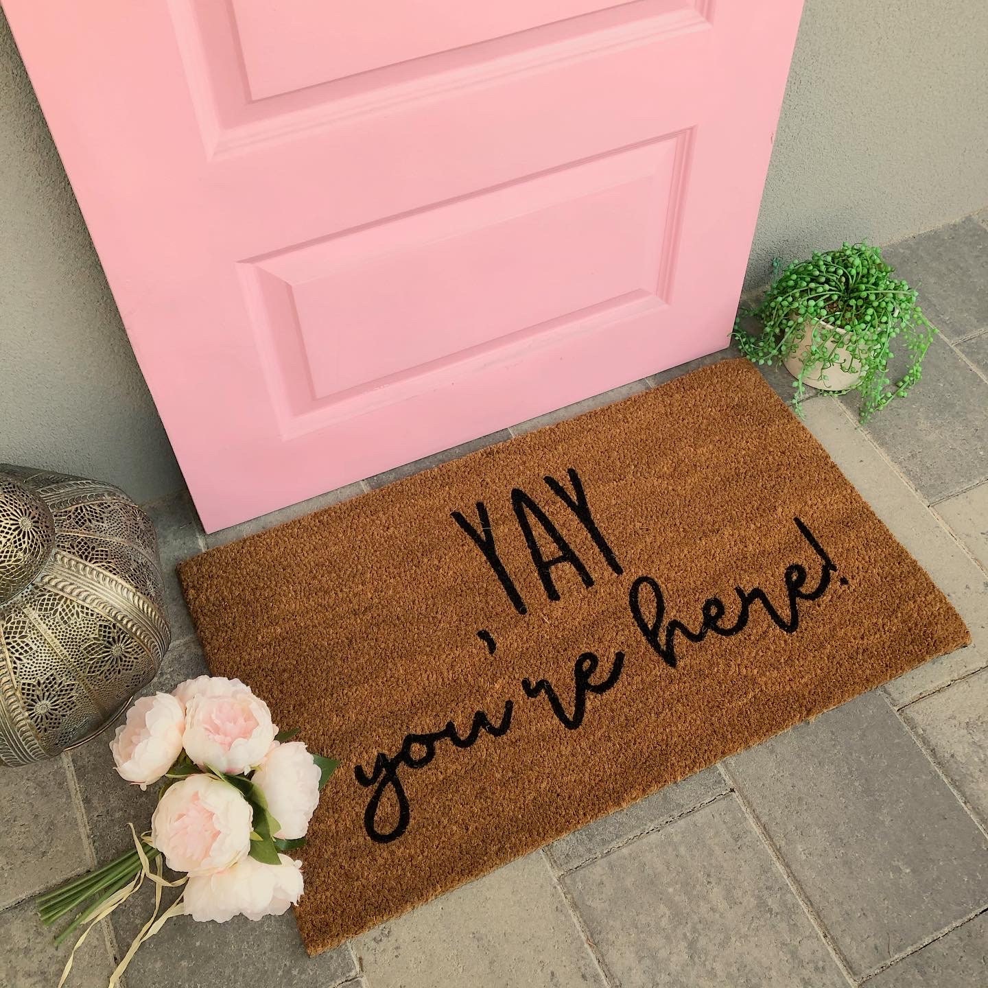 Yay Doormat / Boho Doormat / Rug / Custom Mat / Etsy