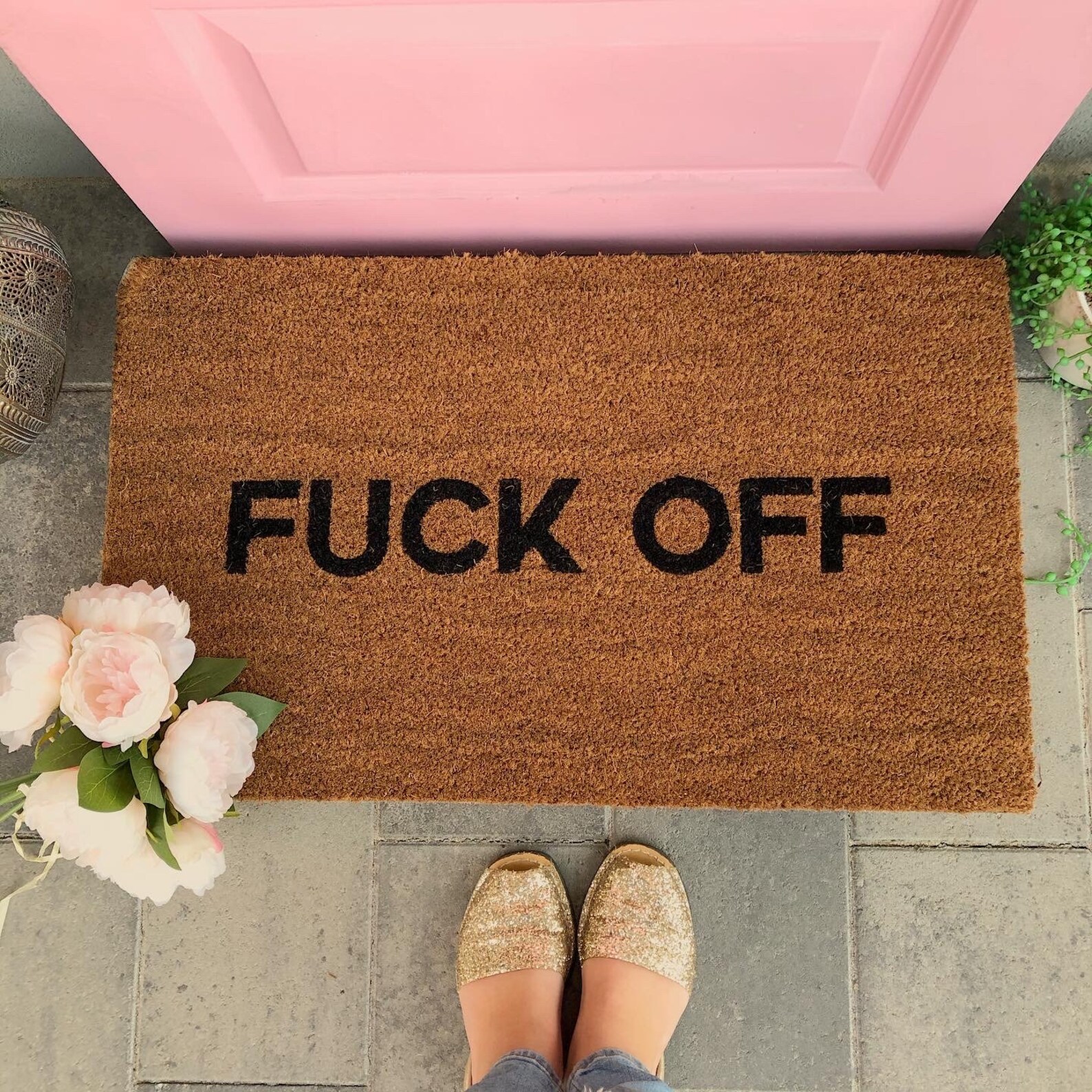Fuck Off Doormat. Funny Doormat Rude Doormat Custom Doormat Etsy