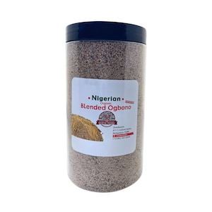 Authentic Blended Ogbono, one of Nigerians top Soup ingredient, nutrient filled and healthy delicacy. Great with pounded yam, fufu or wheat.