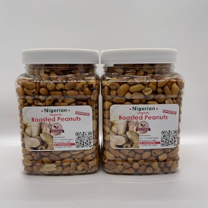 Fire Roasted Peanuts, Exotic Peanuts Imported from West Africa, Authentic and very tasty.