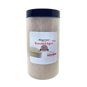 Organic Blended Egusi (Melon), One of Nigerians top Soups, nutrient filled and healthy delicacy. Great with pounded yam, fufu or wheat.