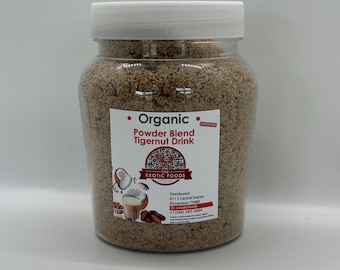 Powder Blend TigerNut Drink, Organic, Nutritious, with numerous health Benefit. keto friendly, diet