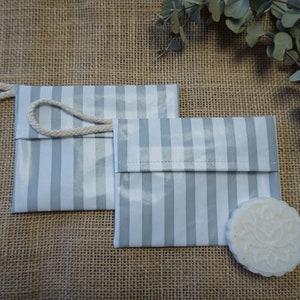 Waterproof soap case * Soap bag * Soap bags * Soap holder * Zero Waste * GREY WHITE