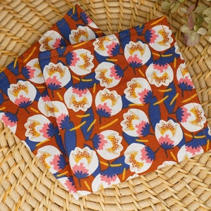 Fabric Napkins Zero Waste Set * 100% Cotton * Table Linen * Sustainable * Tulip * Flowers * Spring * Easter