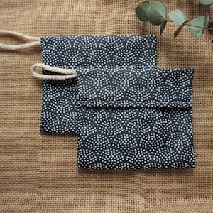 Water-repellent soap case * Soap bag * Soap pouch * Soap holder * Zero Waste * Dark Grey
