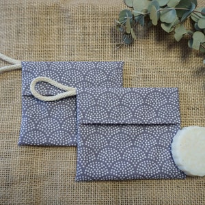 Water-repellent soap case * Soap bag * Soap pouch * Soap holder * Zero Waste * Purple