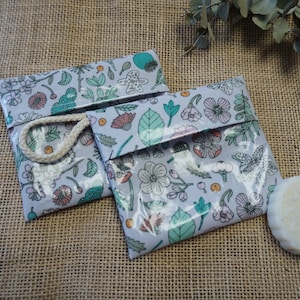 Waterproof soap case * soap bag * soap bag * soap holder * zero waste * flower pattern