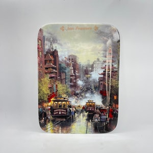 Vintage Thomas Kinkade Postcard Plate - San Francisco Plate - Vintage Plate - First Issue Bradford Exchange 1994 - Postcard Vintage