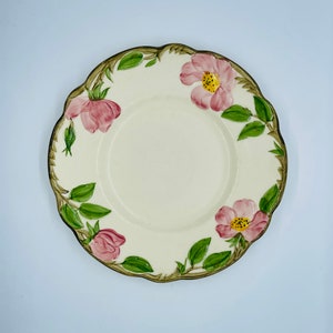 Vintage Desert Rose Dessert Plate - Franciscan Earthenware - Hand Painted Hand Decorated