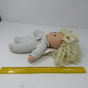 Vintage 1998 Angel Girl Plush Curly Hair Angel Stuffed Toy Princess Soft Toys image 7