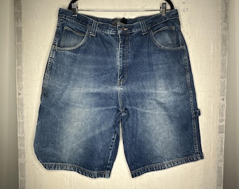 Pantalones cortos vaqueros de algodón estilo hip hop azul para hombre, estilo vintage de los años 90, de Colorado / Talla: 38