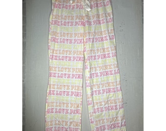 Pantaloni del pigiama rosa/giallo/arancione Victoria's Secret Pink Lounge / Taglia: XS