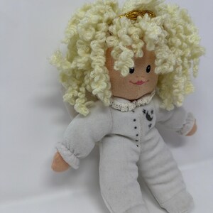 Vintage 1998 Angel Girl Plush Curly Hair Angel Stuffed Toy Princess Soft Toys image 3