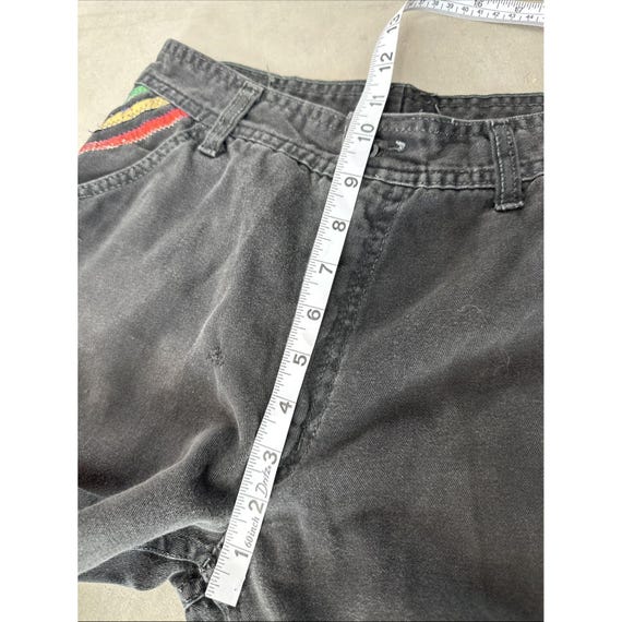 AWESOME Vintage 1970s Faded Glory Black Denim Fla… - image 9