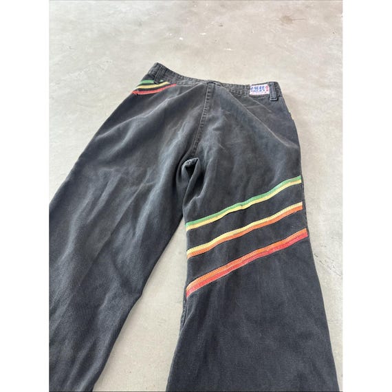 AWESOME Vintage 1970s Faded Glory Black Denim Fla… - image 6