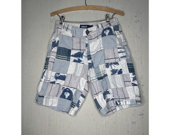 Vintage American Eagle Outfitters Men's Madras Patchwork Shorts | Size: