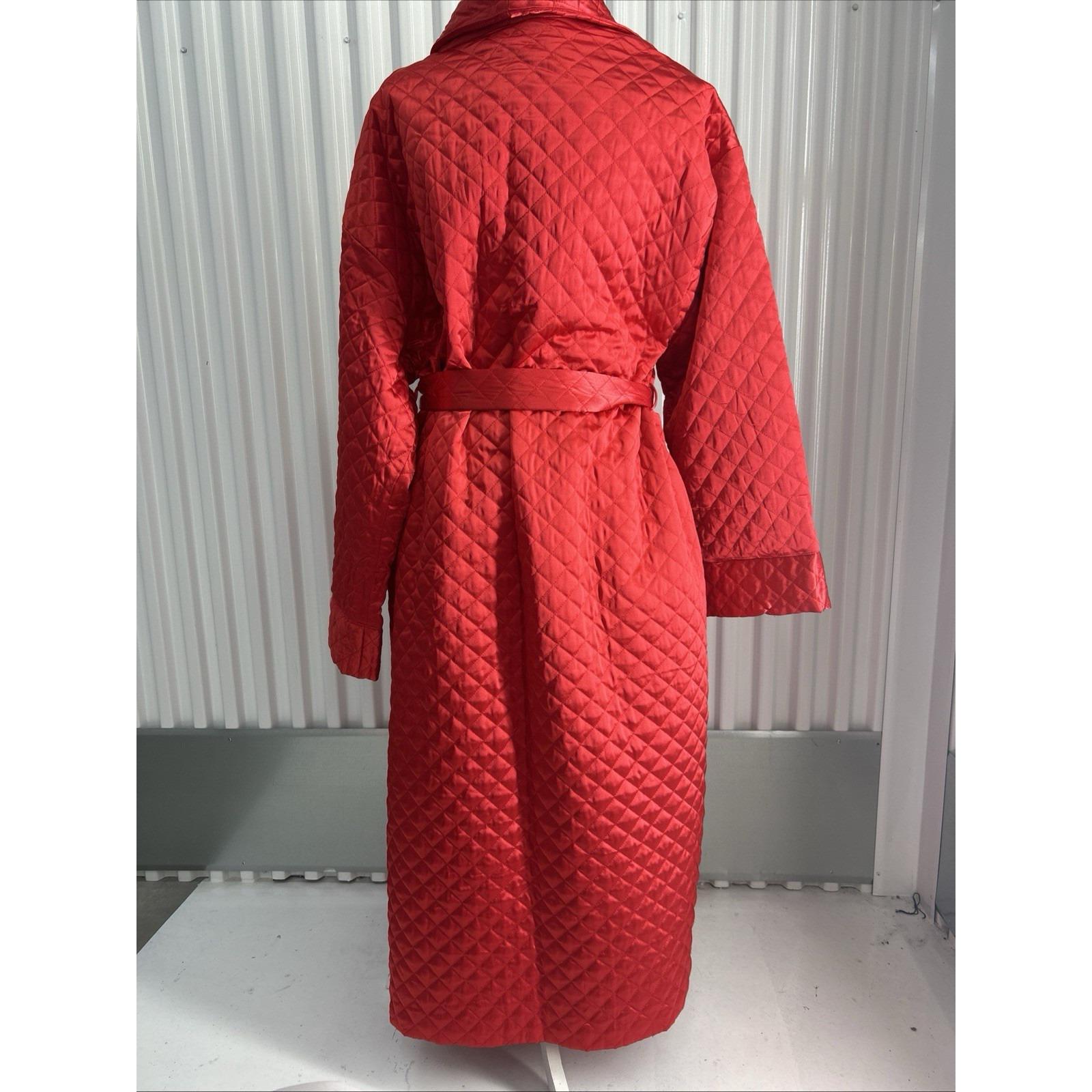Red Victoria Secret Robe Vintage Victorias Secret Long Red Diamond Stitched