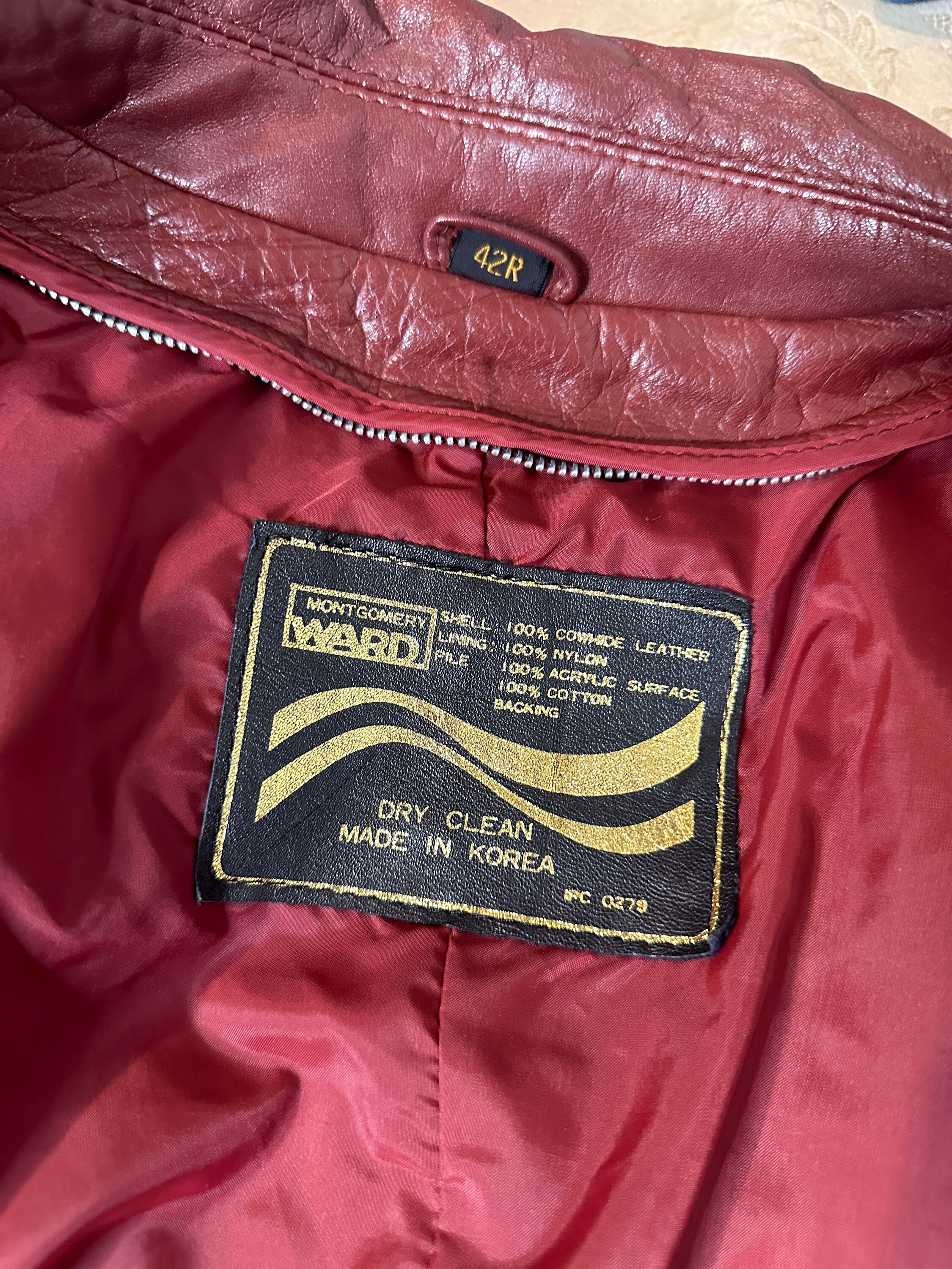 Montgomery ward leather clearance jacket