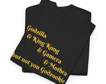 Camiseta de monstruos de la película Kaiju: Godzilla, King Kong, Mothra
