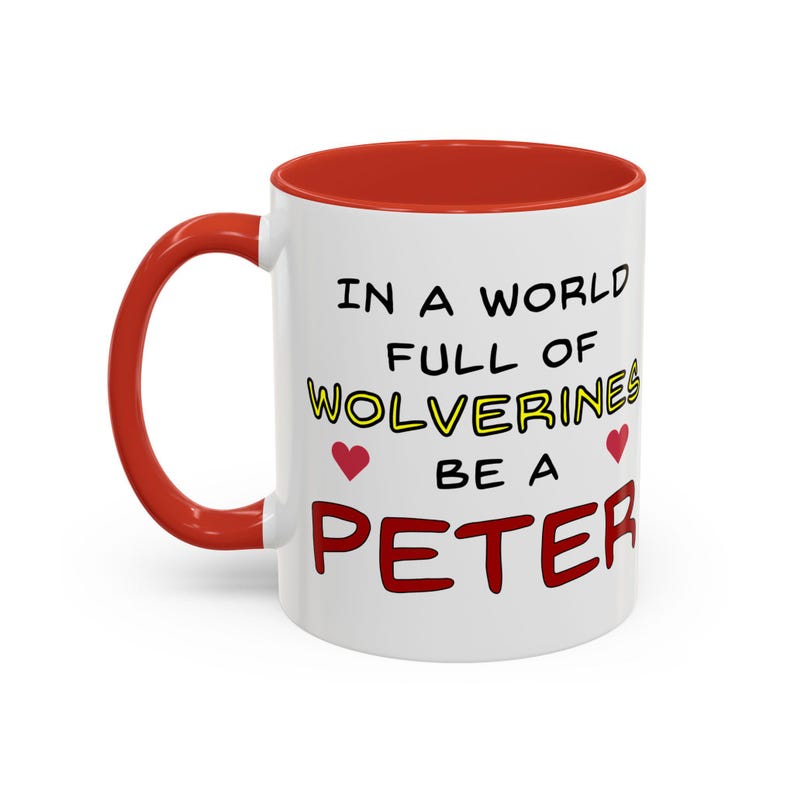 In un mondo pieno di Wolverines sii una tazza da caffè Peter / Deadpool / Peter Wisdom / Accent (11, 15 once) immagine 2